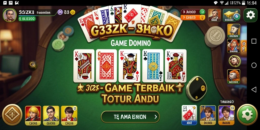 Tampilan menarik dari gameplay Domino di 33ZK.