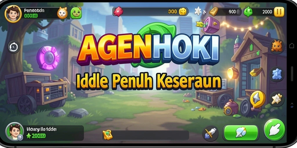 Tampilan menarik gameplay AGENHOKI dengan mekanika Idle.