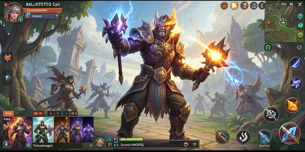 Tangkapan layar BALAITOTO menampilkan aksi pertarungan seru di dunia MMORPG.