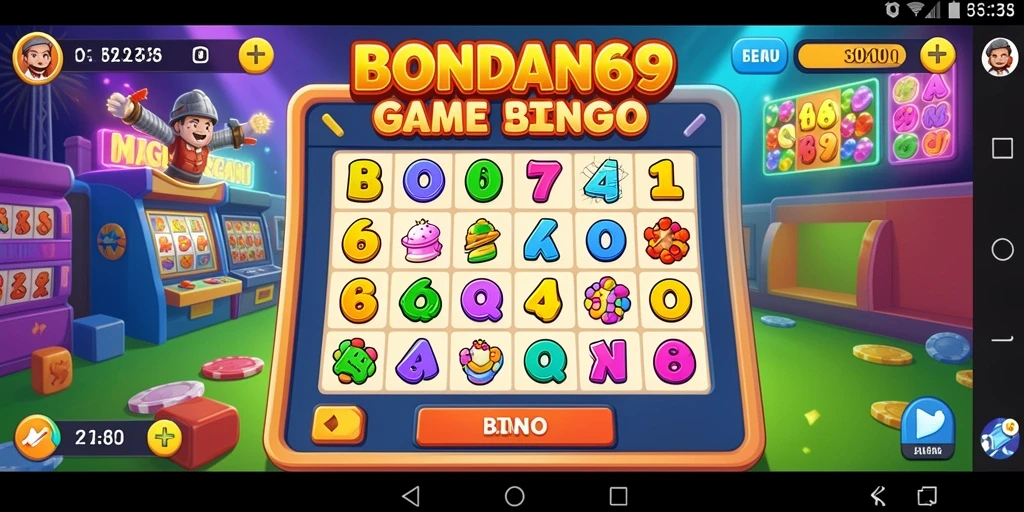 Tampilan gameplay seru BONDAN69 yang penuh warna.