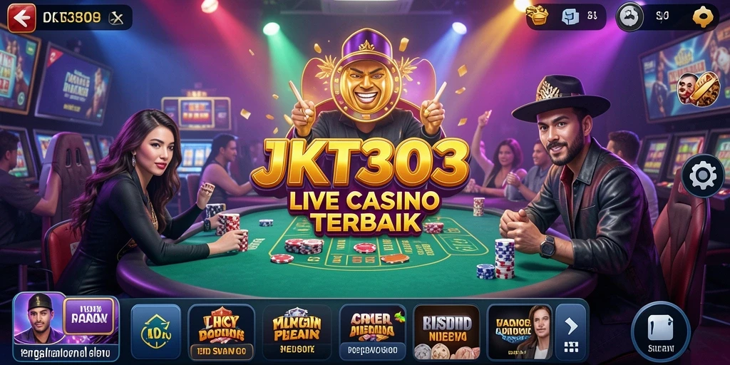 Gameplay seru JKT303 dalam aplikasi Live Casino yang menegangkan.