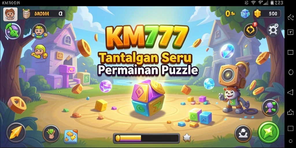 Tampilan gameplay KM777 yang menantang dan menarik.