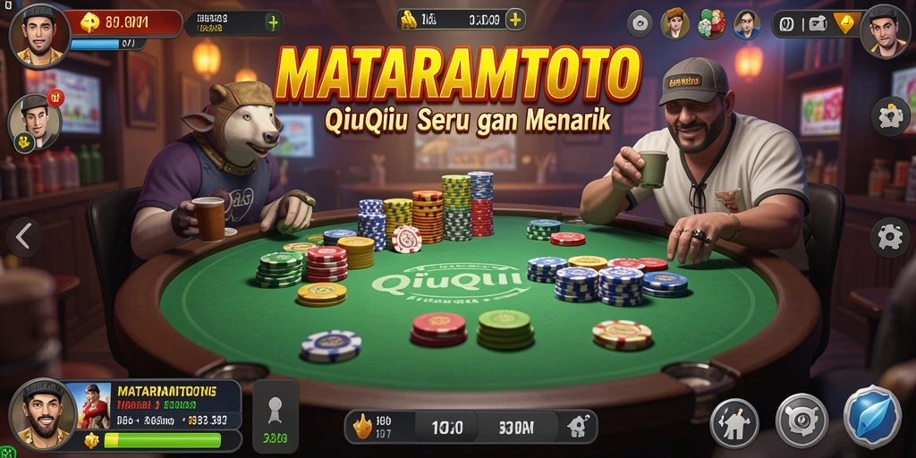 Tampilan menarik gameplay QiuQiu di MATARAMTOTO.