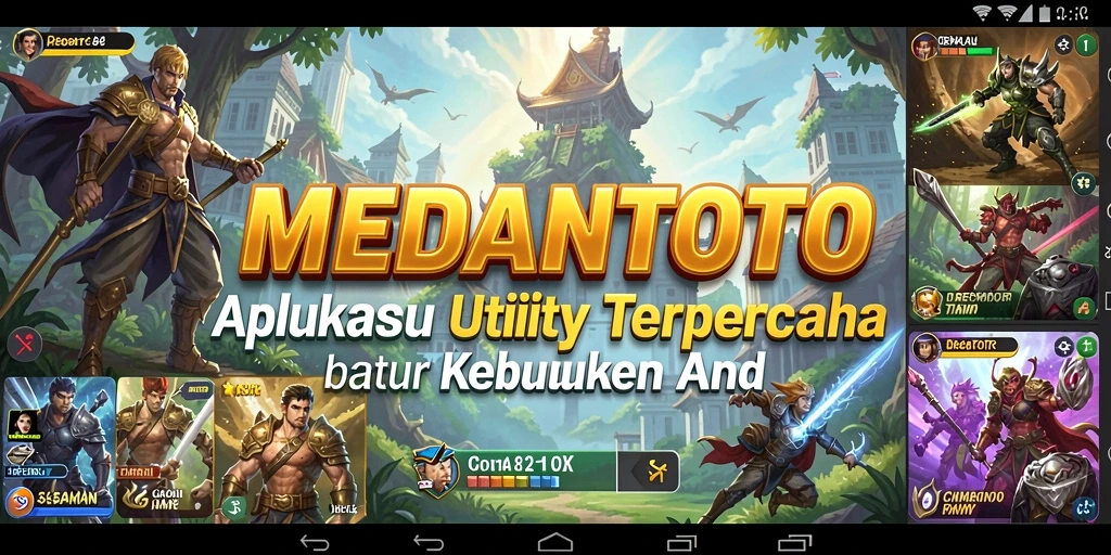Tampilan antarmuka aplikasi MEDANTOTO yang intuitif dan ramah pengguna.