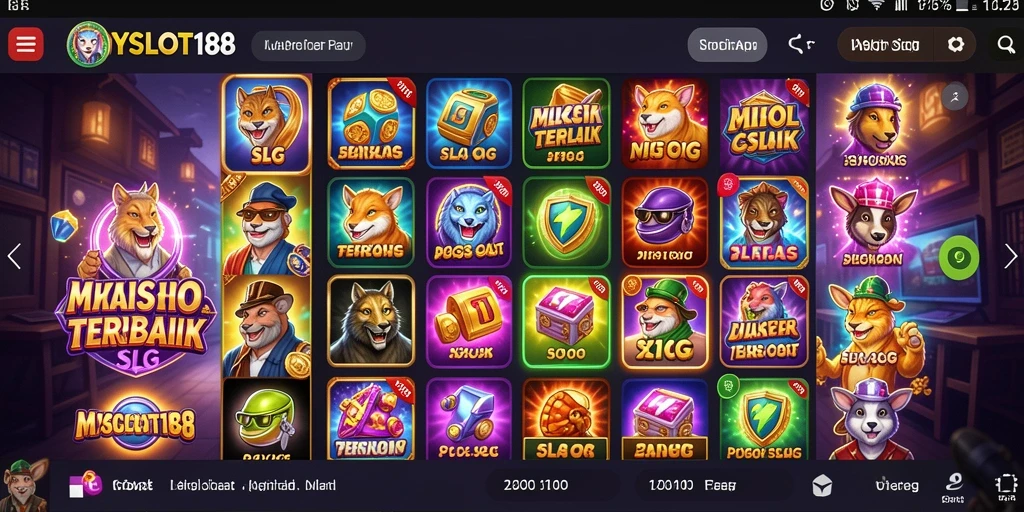 Tampilan gameplay yang mengasyikkan dalam MYSLOT188.
