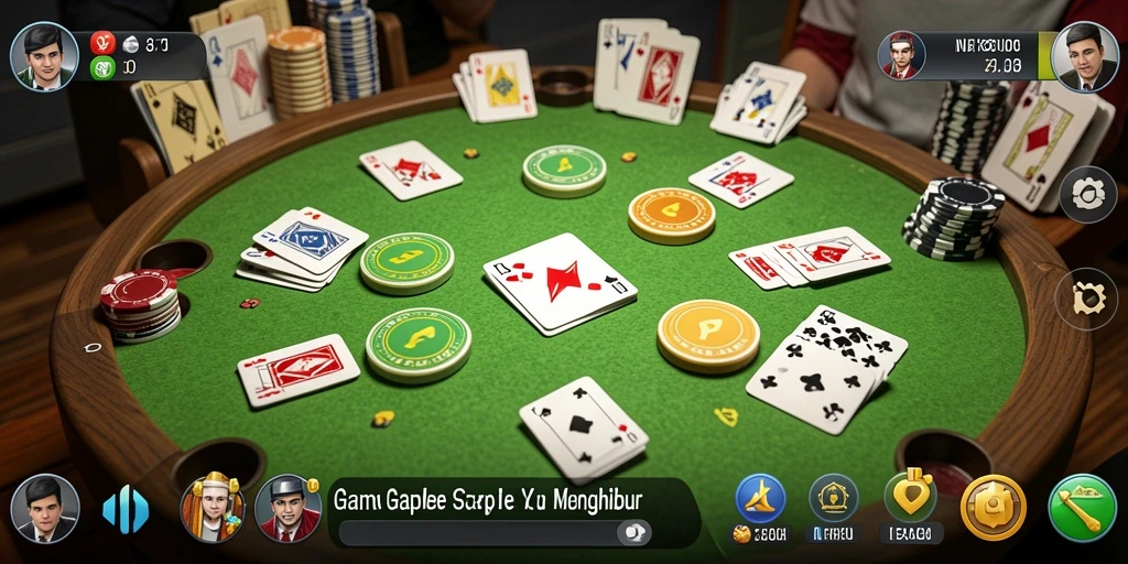 Screenshot gameplay NEXGID menampilkan momen seru saat bermain Gaple.