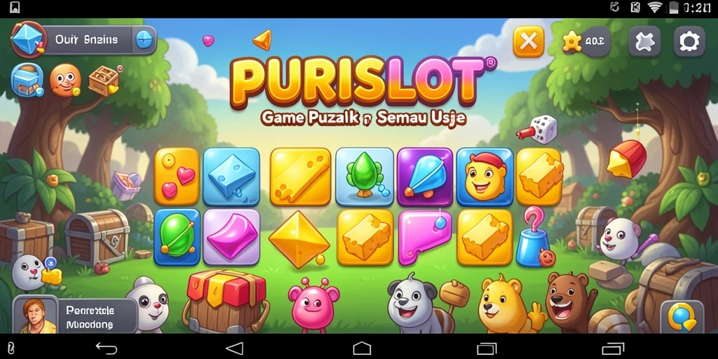Screenshot gameplay menunjukkan tantangan menarik dari PURISLOT.