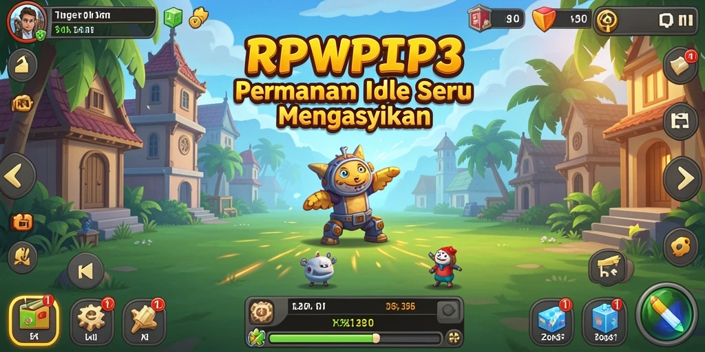 Tampilan permainan Idle yang menarik dan mengasyikkan di RPVIP3.
