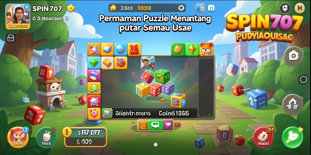 Screenshot SPIN707 menampilkan teka-teki puzzle yang menarik dan menantang.