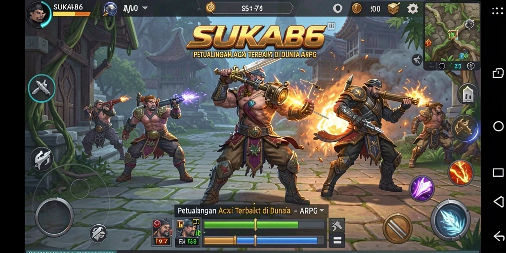 Tampilan gameplay mendebarkan dari <strong>SUKA86</strong> dengan pertarungan epik.