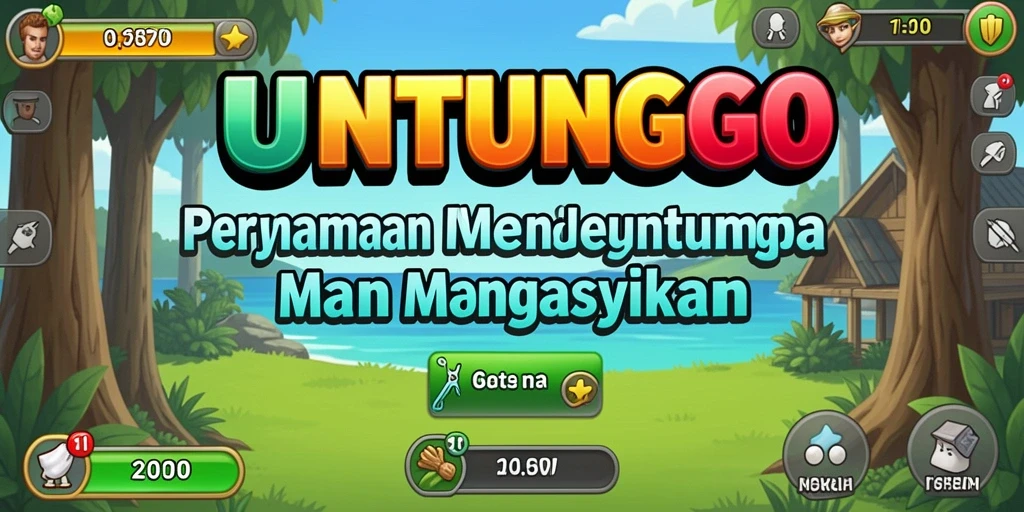 Tampilan gameplay UNTUNGGO yang mengasyikkan dan interaktif.
