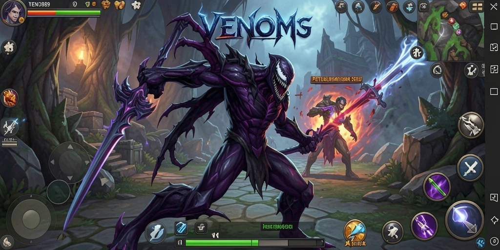 Gameplay menarik dalam dunia RPG yang penuh petualangan.