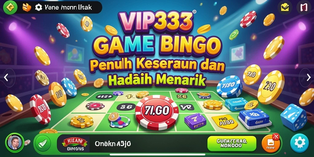 Tampilan gameplay utama VIP333 saat bermain Bingo yang seru.